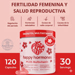🍑✨ Peach Perfect™ Happy Hormones Formula 🌸💖 | Mio-Inositol + D-Chiro 40:1 🧬 Omega-3, Vitamina D3, Magnesio y Zinc ⚡ Apoya el balance hormonal, energía, mood y bienestar femenino 🌿 120 Cápsulas Premium 💊