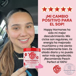🍑✨ Peach Perfect™ Happy Hormones Formula 🌸💖 | Mio-Inositol + D-Chiro 40:1 🧬 Omega-3, Vitamina D3, Magnesio y Zinc ⚡ Apoya el balance hormonal, energía, mood y bienestar femenino 🌿 120 Cápsulas Premium 💊