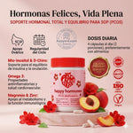 🍑✨ Peach Perfect™ Happy Hormones Formula 🌸💖 | Mio-Inositol + D-Chiro 40:1 🧬 Omega-3, Vitamina D3, Magnesio y Zinc ⚡ Apoya el balance hormonal, energía, mood y bienestar femenino 🌿 120 Cápsulas Premium 💊