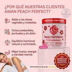 🍑✨ Peach Perfect™ Happy Hormones Formula 🌸💖 | Mio-Inositol + D-Chiro 40:1 🧬 Omega-3, Vitamina D3, Magnesio y Zinc ⚡ Apoya el balance hormonal, energía, mood y bienestar femenino 🌿 120 Cápsulas Premium 💊