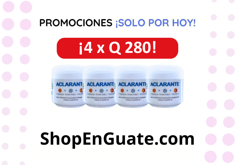 ¡Llévate 2 Cremas Aclarantes a Q199.99!