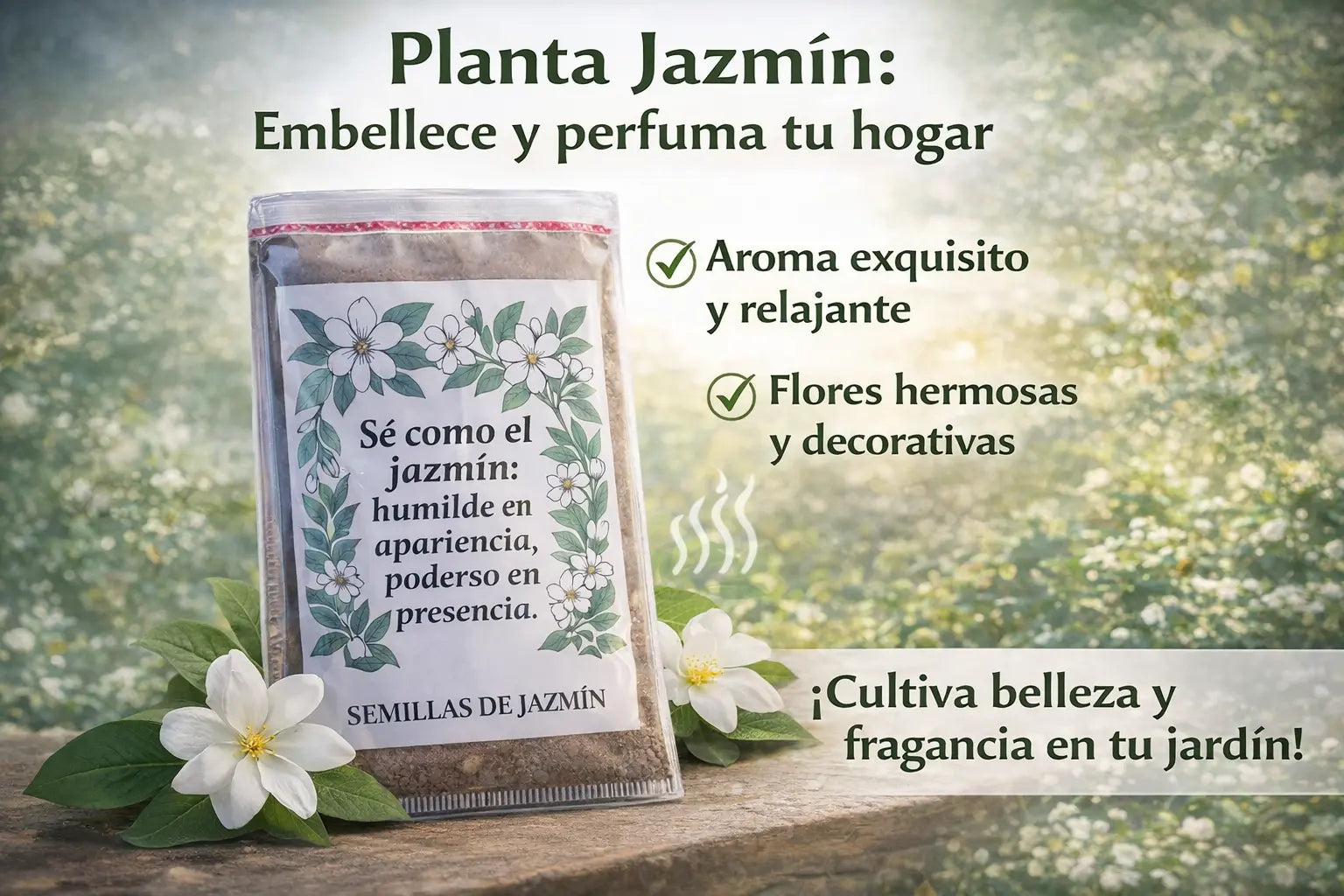 SEMILLA DE JAZMÌN "EL PERFUME DE DIOS"