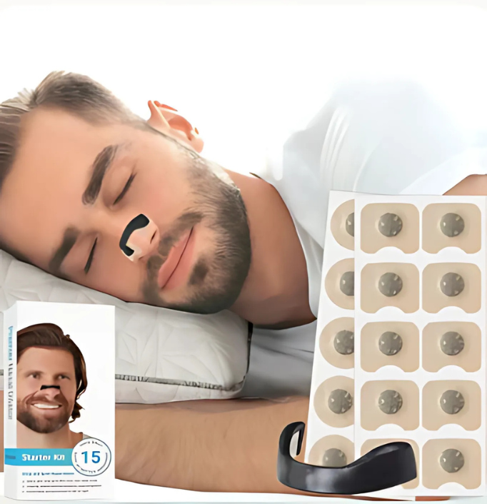 TIRAS NASALES MAGNÉTICAS - MEJORA SUEÑO Y RESPIRACIÓN