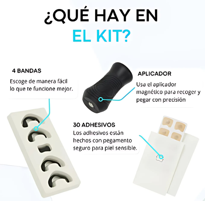 TIRAS NASALES MAGNÉTICAS - MEJORA SUEÑO Y RESPIRACIÓN