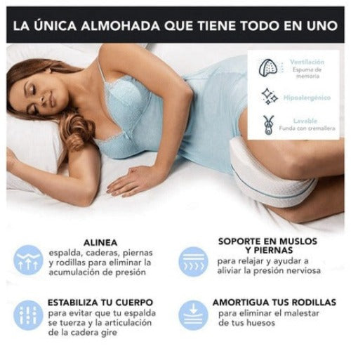 Almohada Ortopédica para Piernas y Rodillas - ComfortSleep