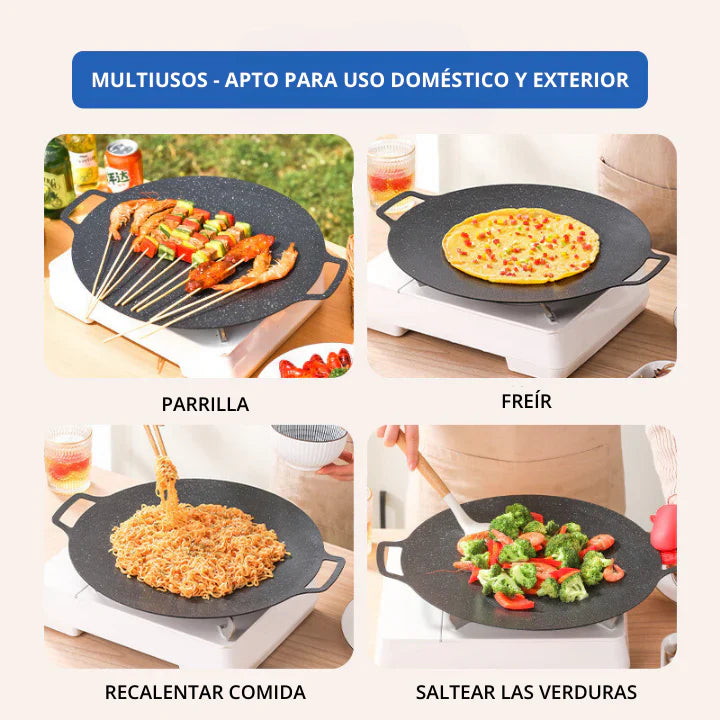 Sartén antiadherente multiusos de 6 capas (BUDARE) 🍳 DOMINA LA COCINA CON FACILIDAD 🔥